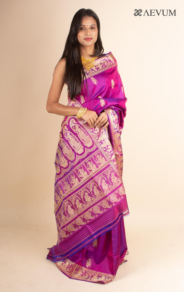Pure Baluchari Silk with Silk Mark - 4690 - AEVUM