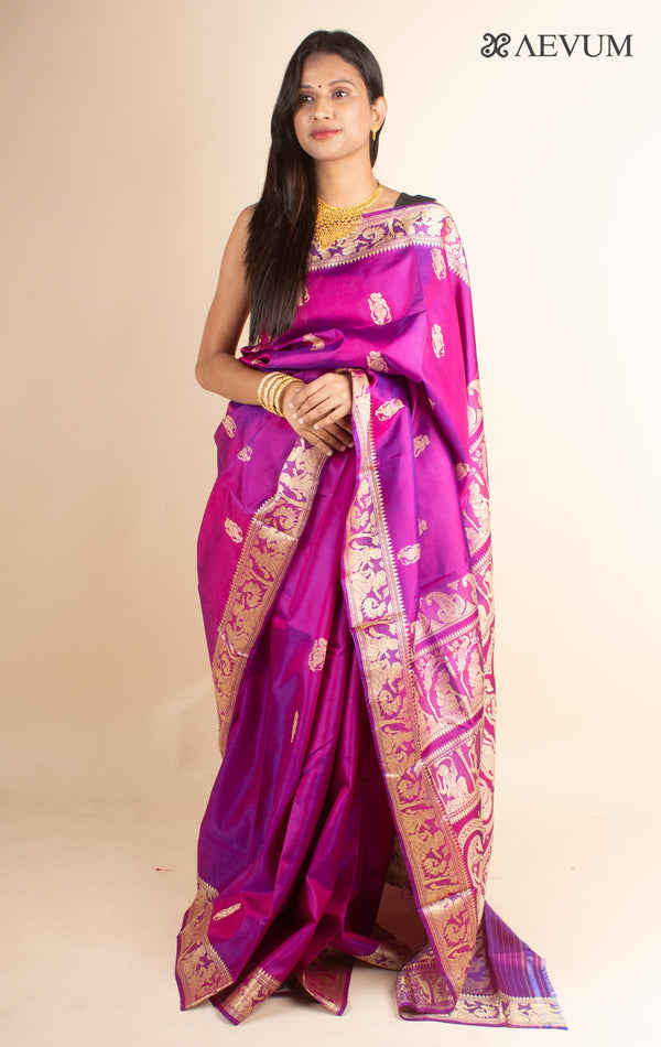 Pure Baluchari Silk with Silk Mark - 4690 - AEVUM