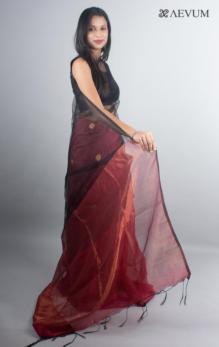 Ball Buti Matka Muslin Silk Saree - 4925 - AEVUM