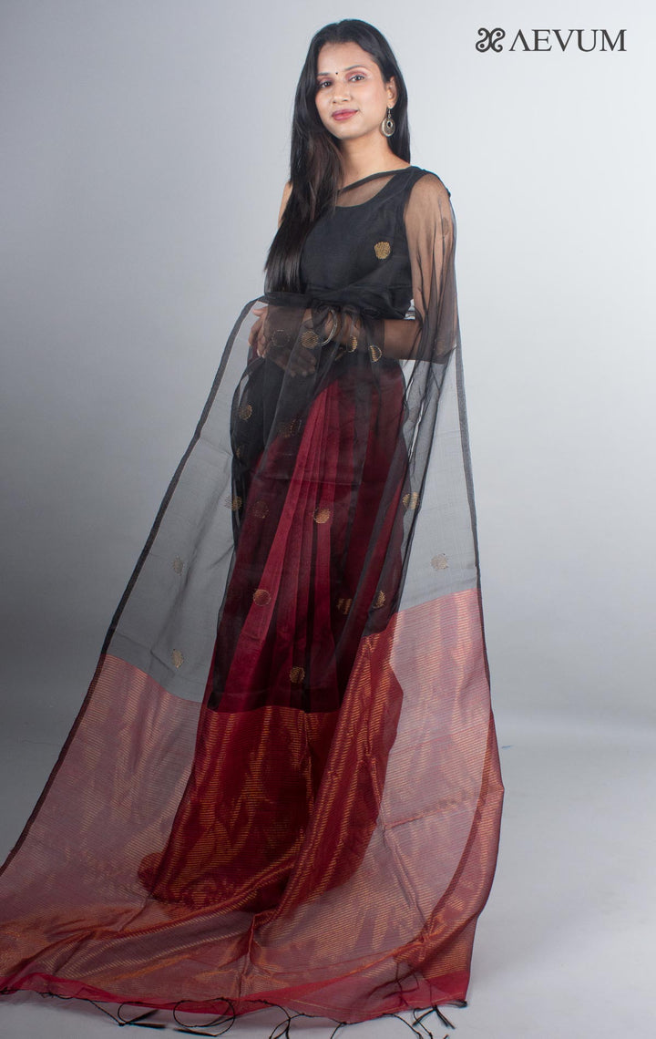Ball Buti Matka Muslin Silk Saree - 4925 - AEVUM