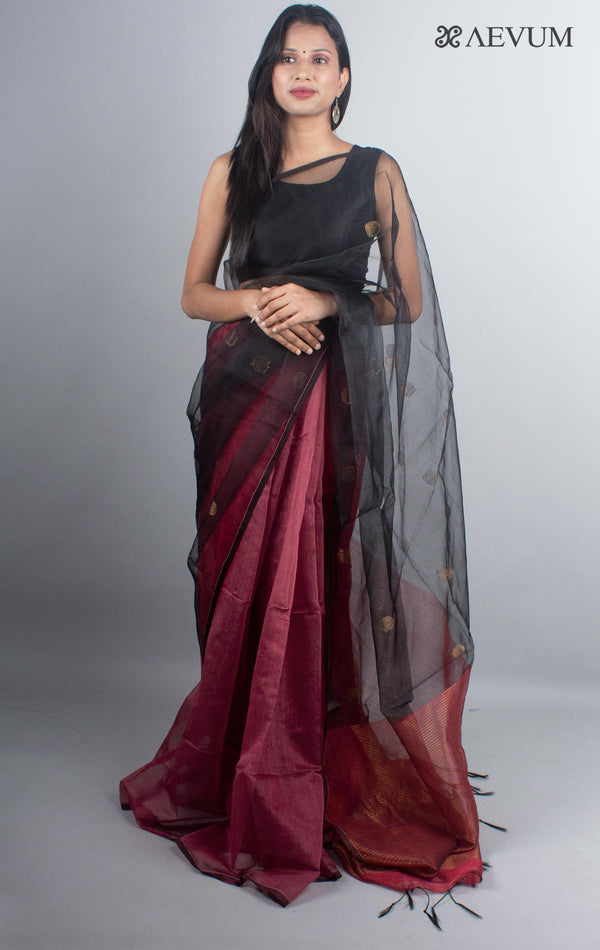 Ball Buti Matka Muslin Silk Saree - 4925 Saree AEVUM 2   