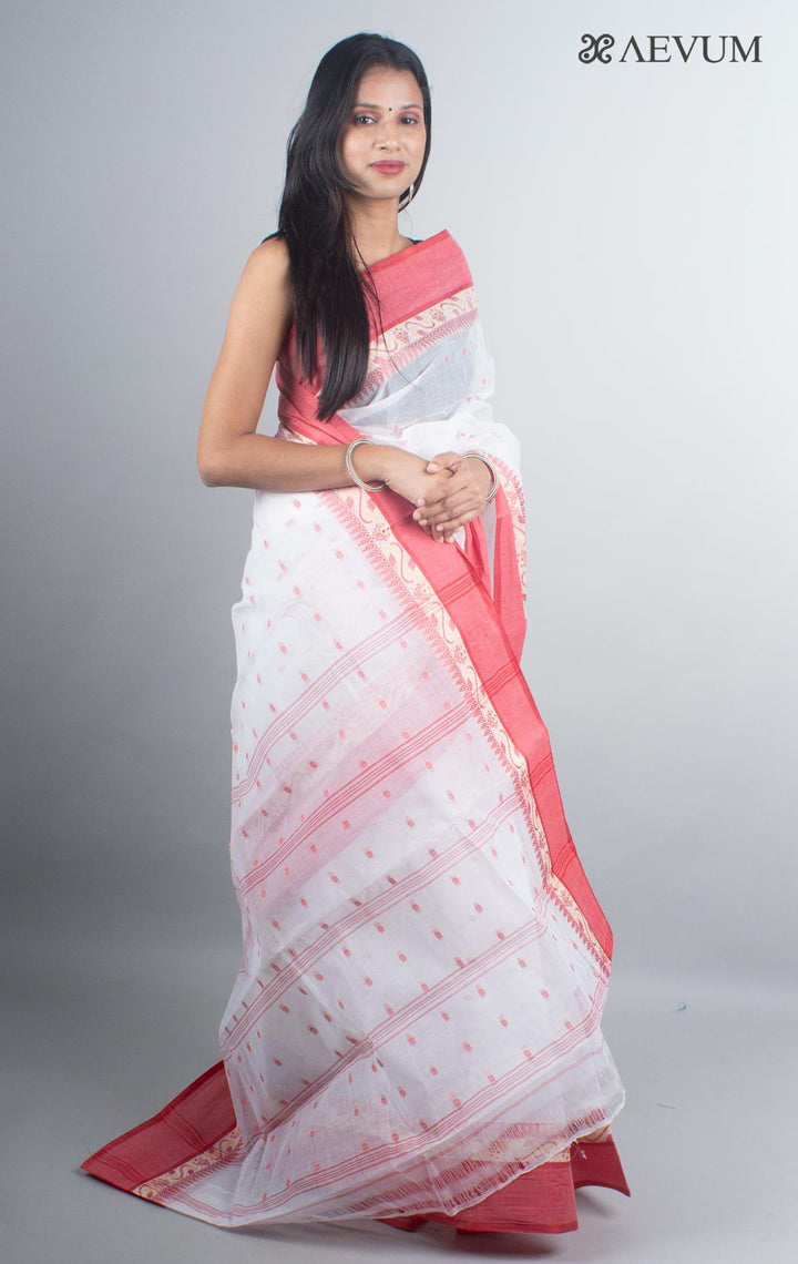 Bengal Cotton Handloom Saree Without Blouse Piece - 4930 - AEVUM