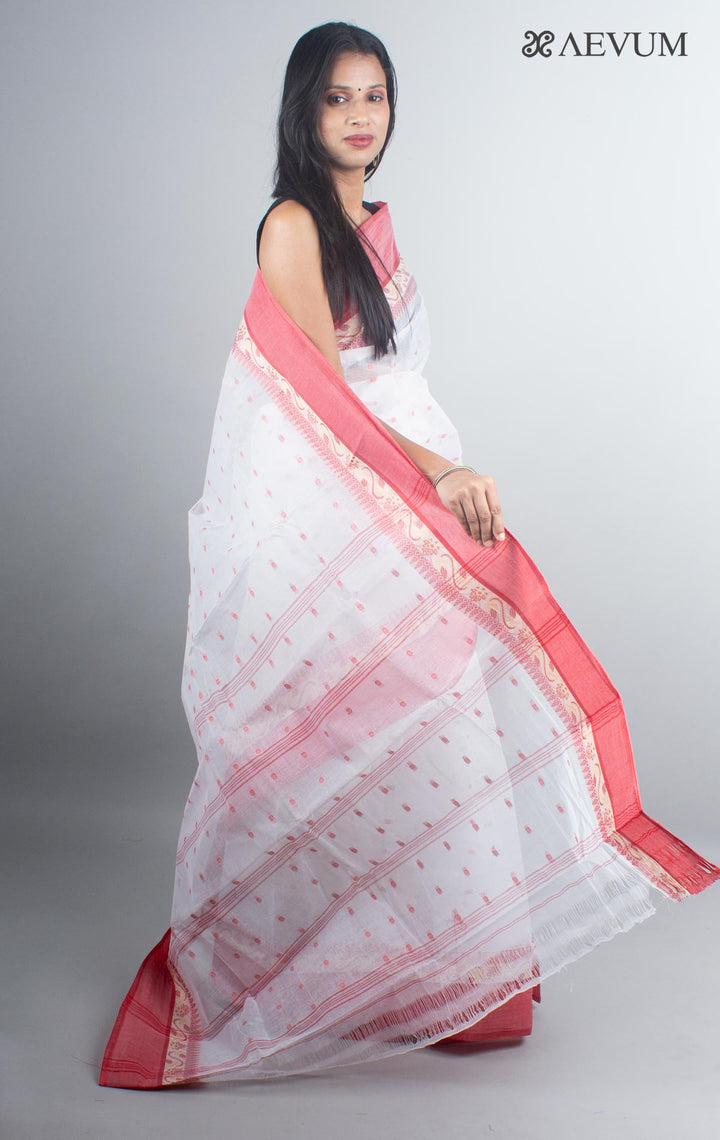 Bengal Cotton Handloom Saree Without Blouse Piece - 4930 - AEVUM