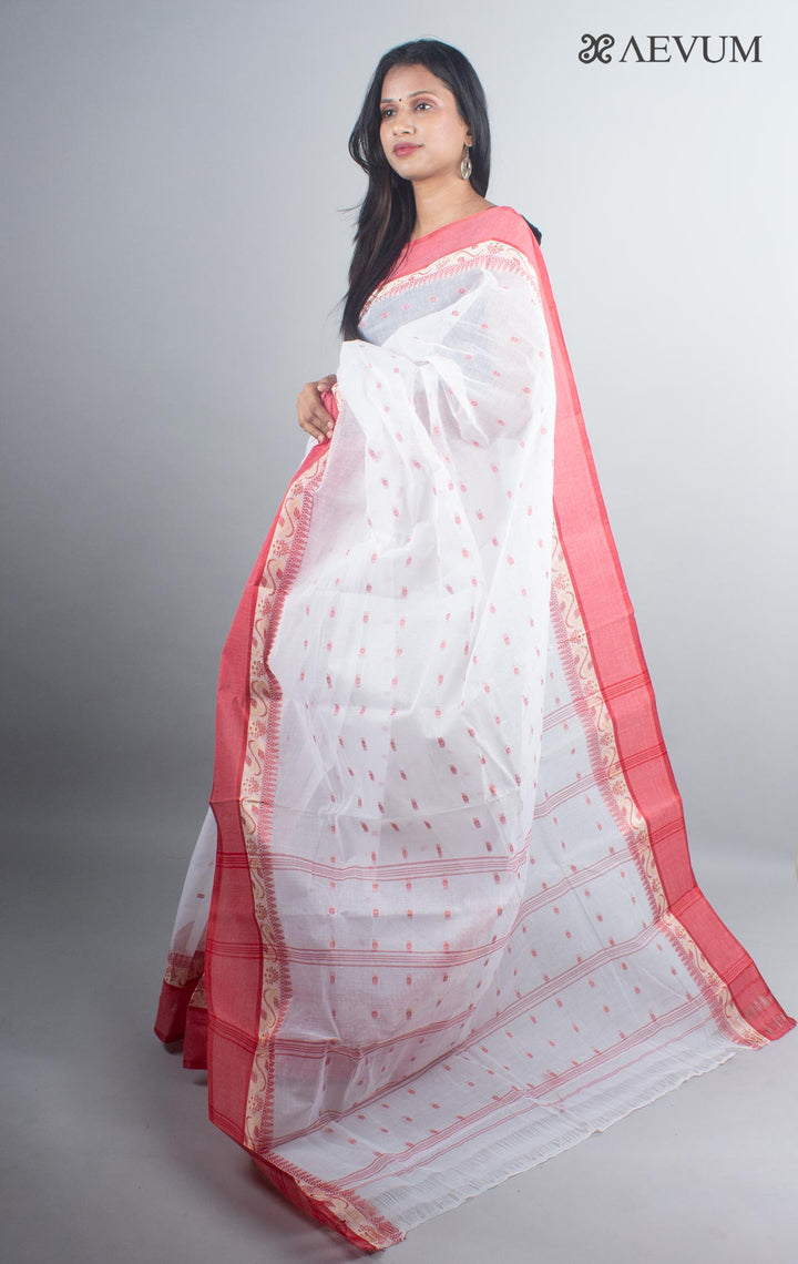 Bengal Cotton Handloom Saree Without Blouse Piece - 4930 - AEVUM