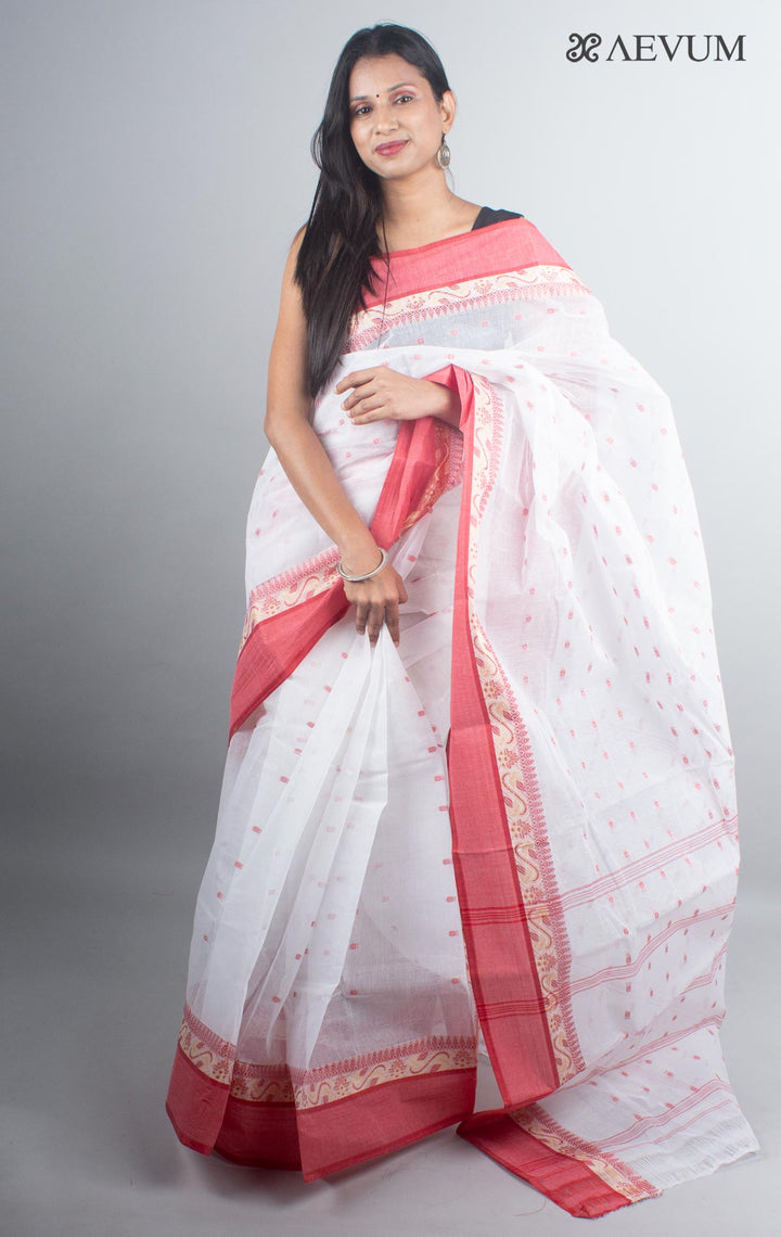 Bengal Cotton Handloom Saree Without Blouse Piece - 4930 - AEVUM