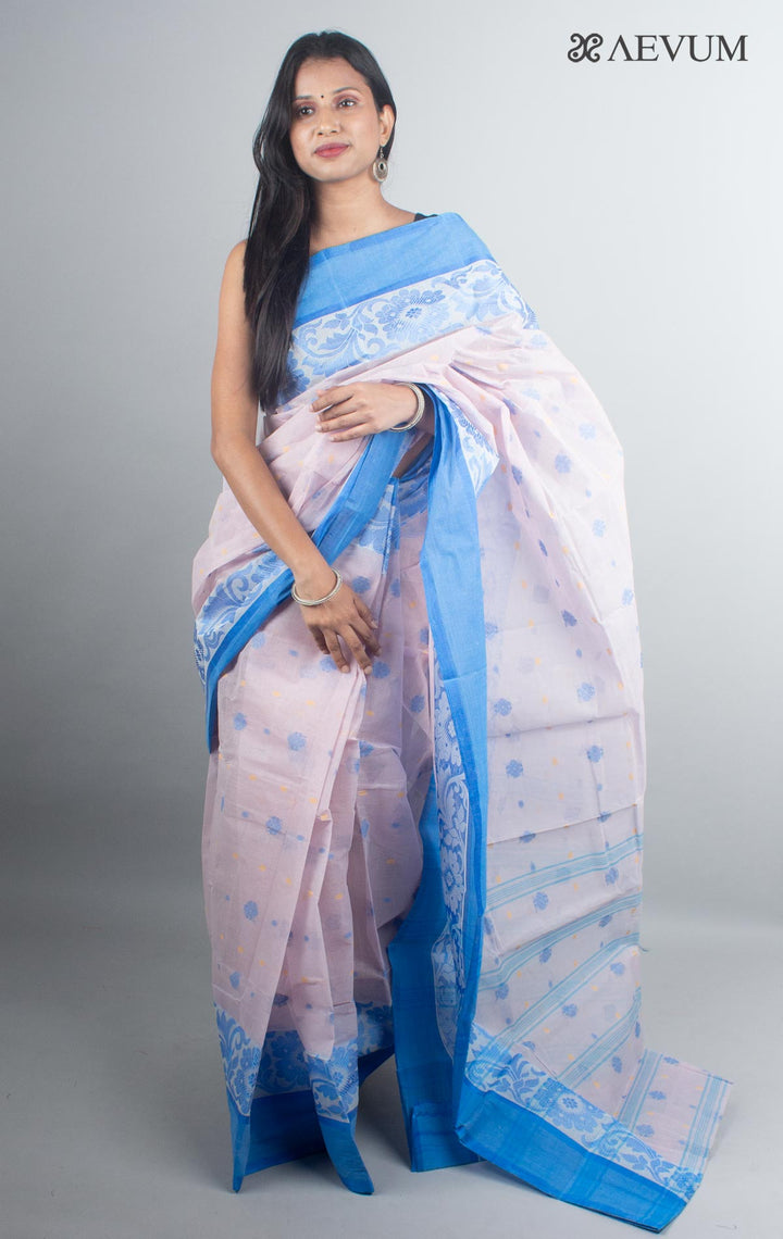 Bengal Cotton Handloom Saree Without Blouse Piece - 4931 - AEVUM