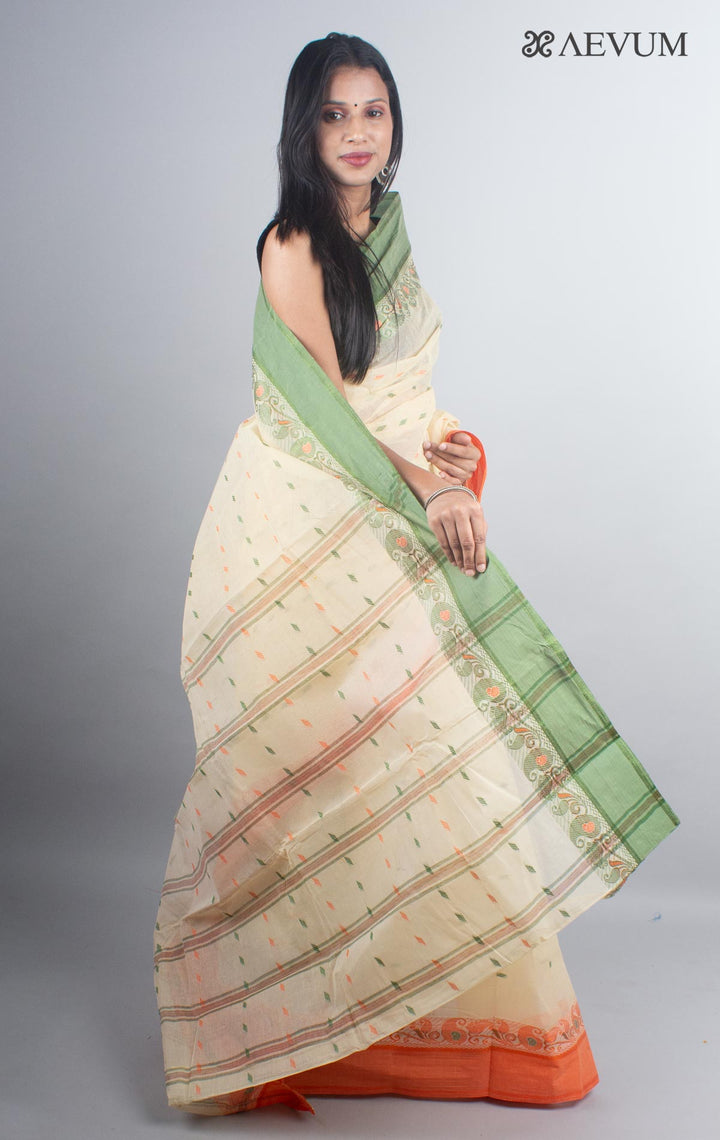 Bengal Cotton Handloom Saree Without Blouse Piece - 4933 - AEVUM