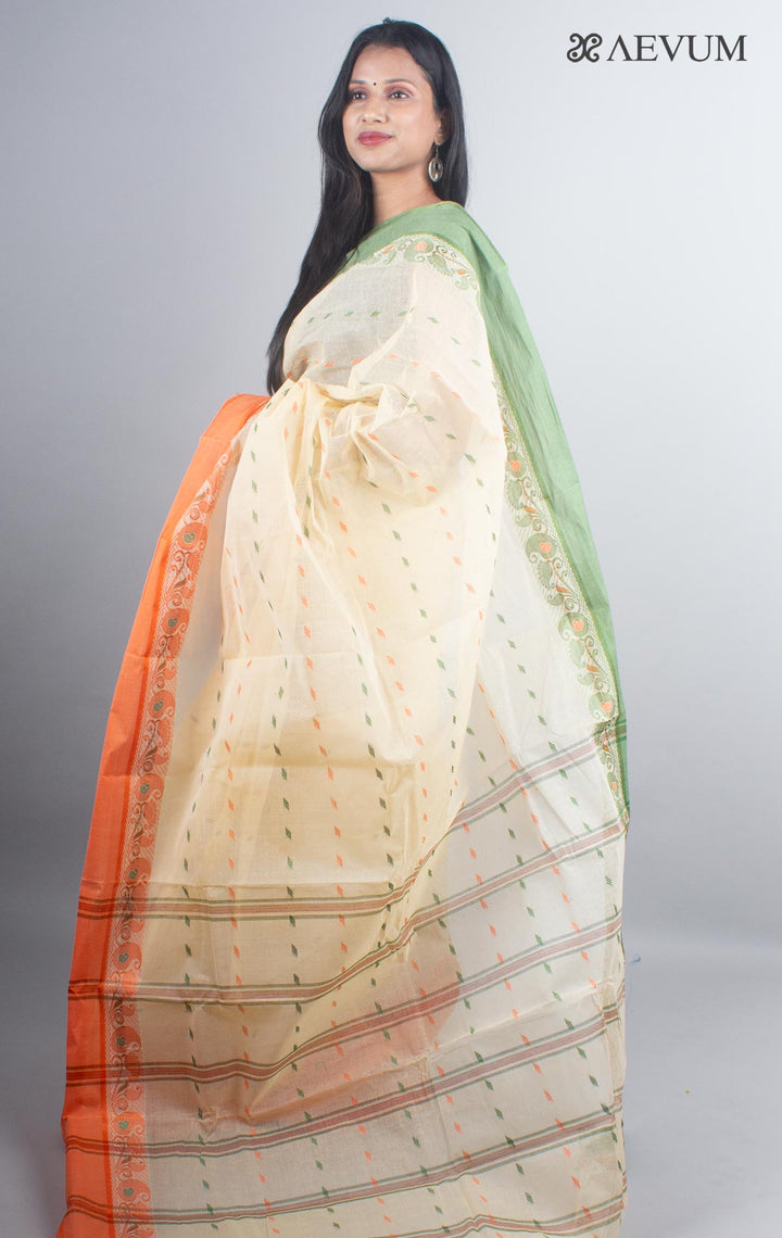 Bengal Cotton Handloom Saree Without Blouse Piece - 4933 - AEVUM