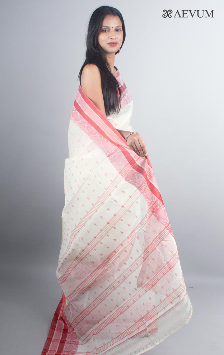 Bengal Cotton Handloom Saree Without Blouse Piece - 4934 - AEVUM