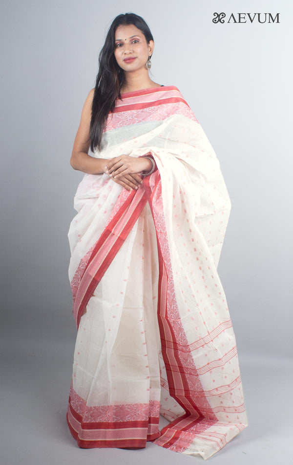 Bengal Cotton Handloom Saree Without Blouse Piece - 4934 - AEVUM