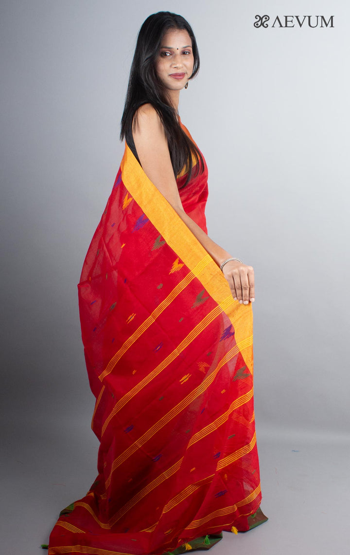 Tant Cotton Silk Bengal Handloom Saree - 4935 - AEVUM