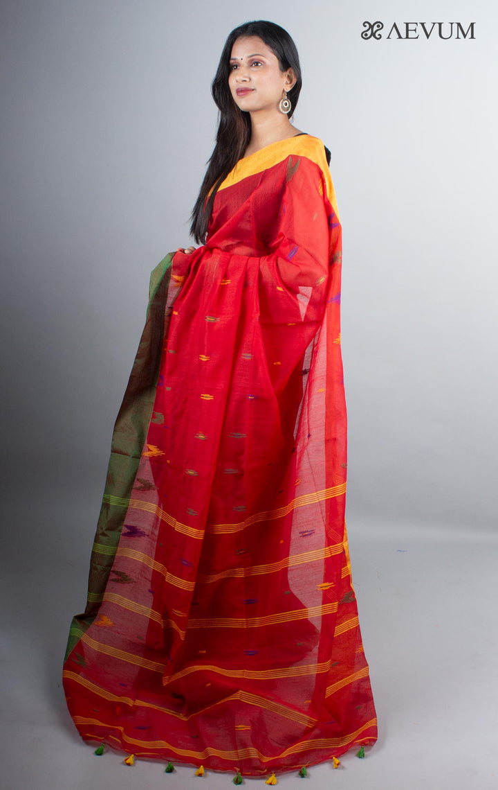 Tant Cotton Silk Bengal Handloom Saree - 4935 - AEVUM