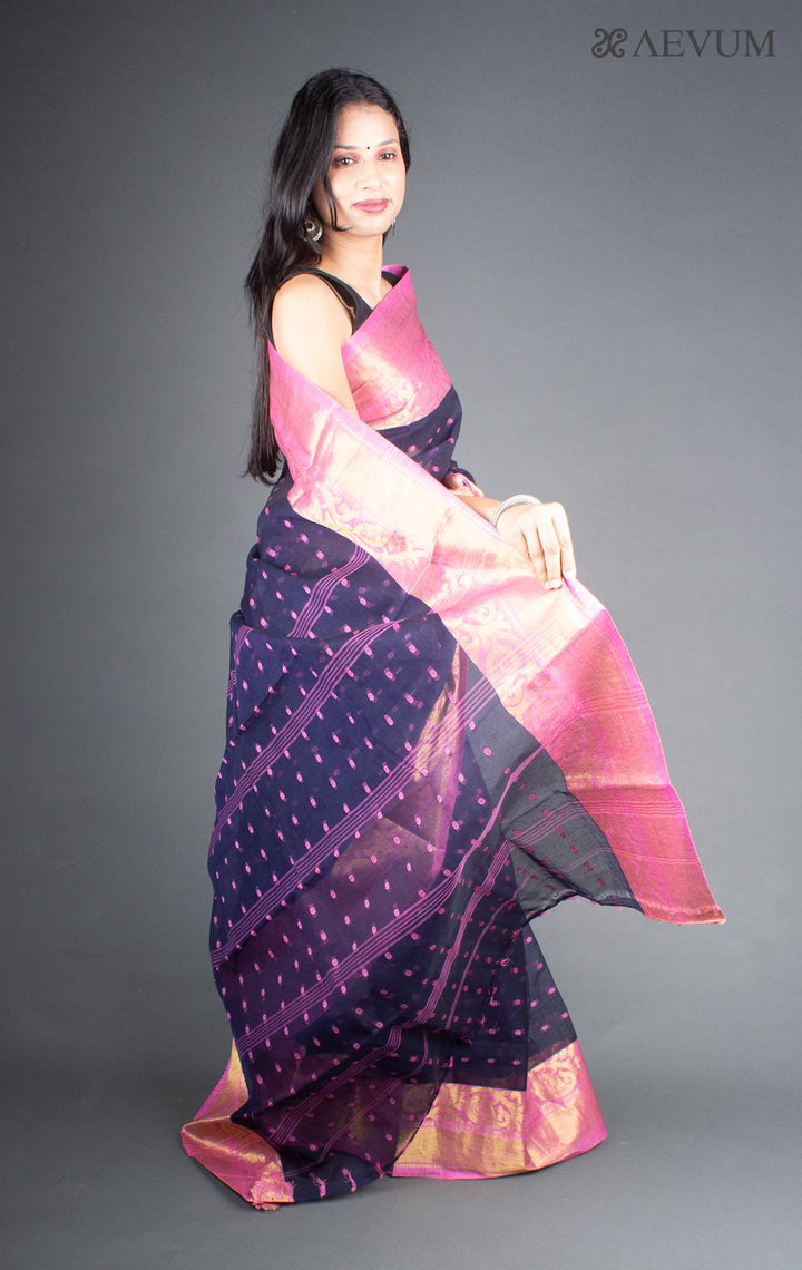 Bengal Cotton Handloom Saree Without Blouse Piece - 5769 - AEVUM
