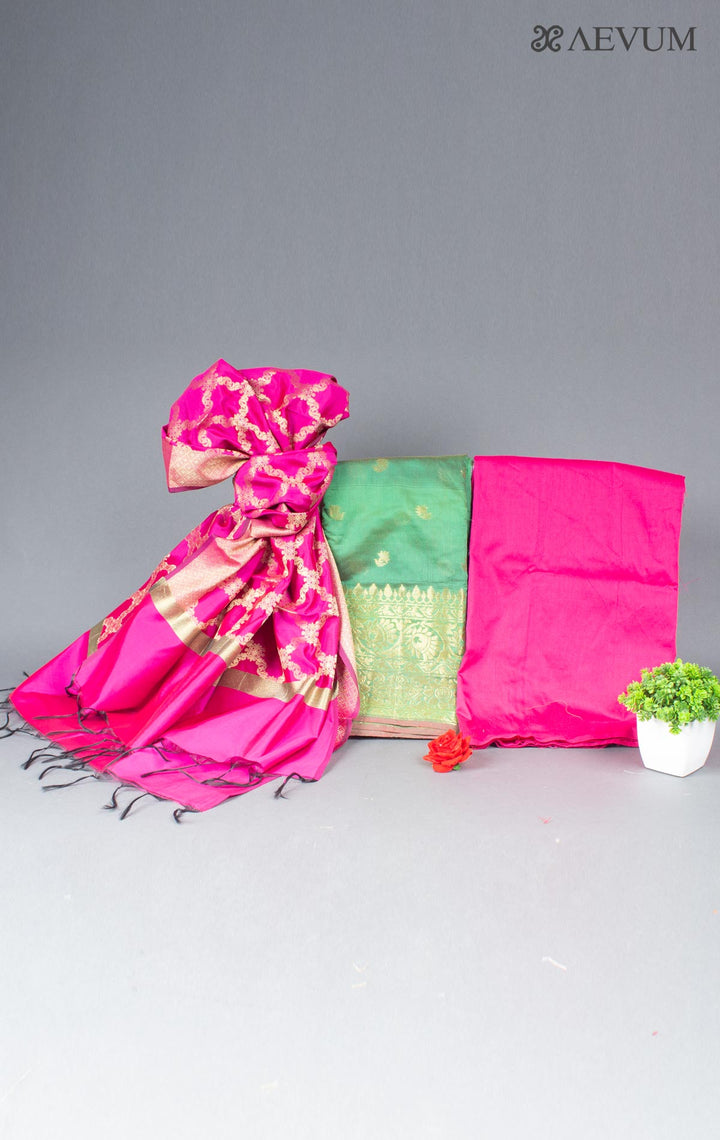 Unstitched Banarasi Silk Kurta Set - 5743 Dress Material Aditri   