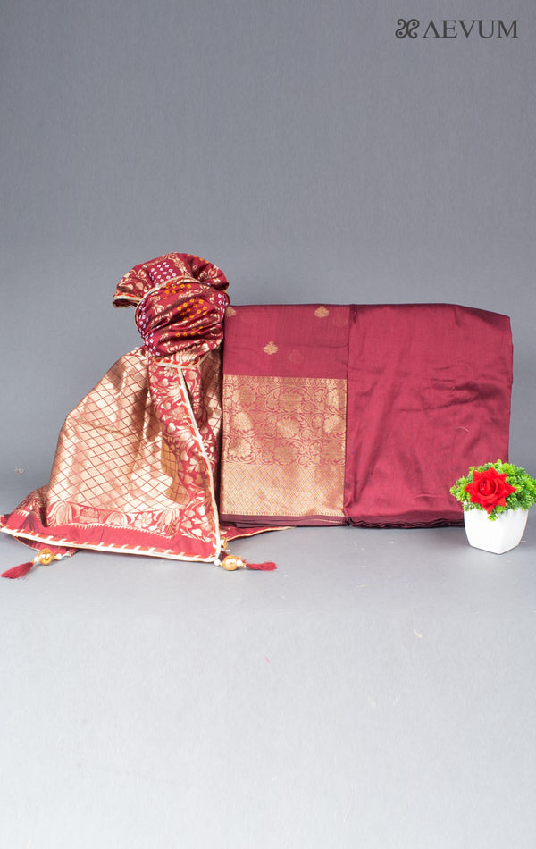 Unstitched Banarasi Silk Kurta Set - 5754 Dress Material Aditri   