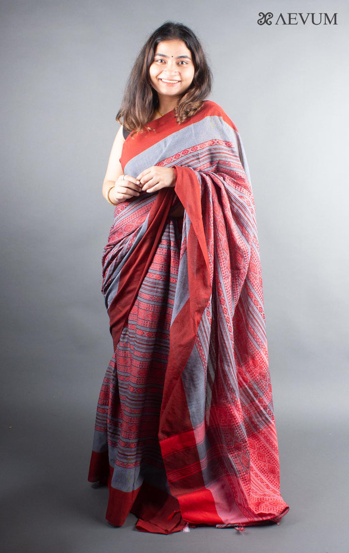 Dhaniyakhali Bengal Cotton Handloom Saree - 5547 - AEVUM