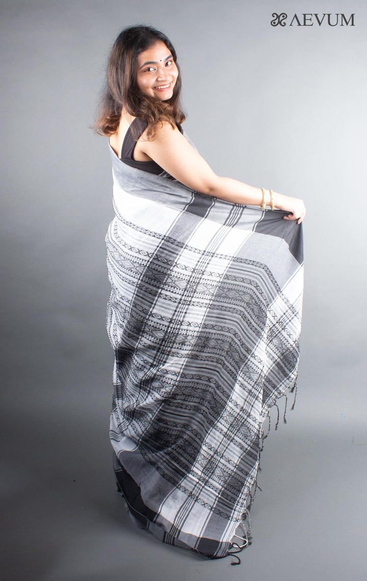 Dhaniyakhali Bengal Cotton Handloom Saree - 5548 - AEVUM