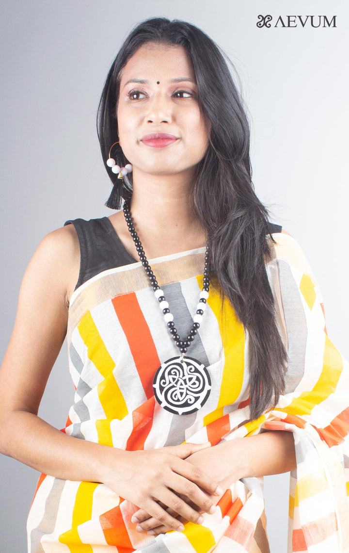 Hand Painted Beaded Necklace Set - 5011 - AEVUM