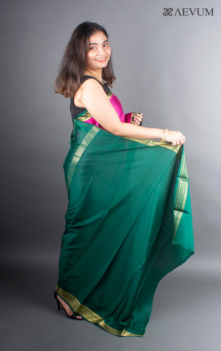 Mysore Silk Saree with Silk Mark - 5537 - AEVUM