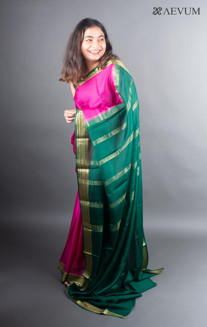Mysore Silk Saree with Silk Mark - 5537 - AEVUM