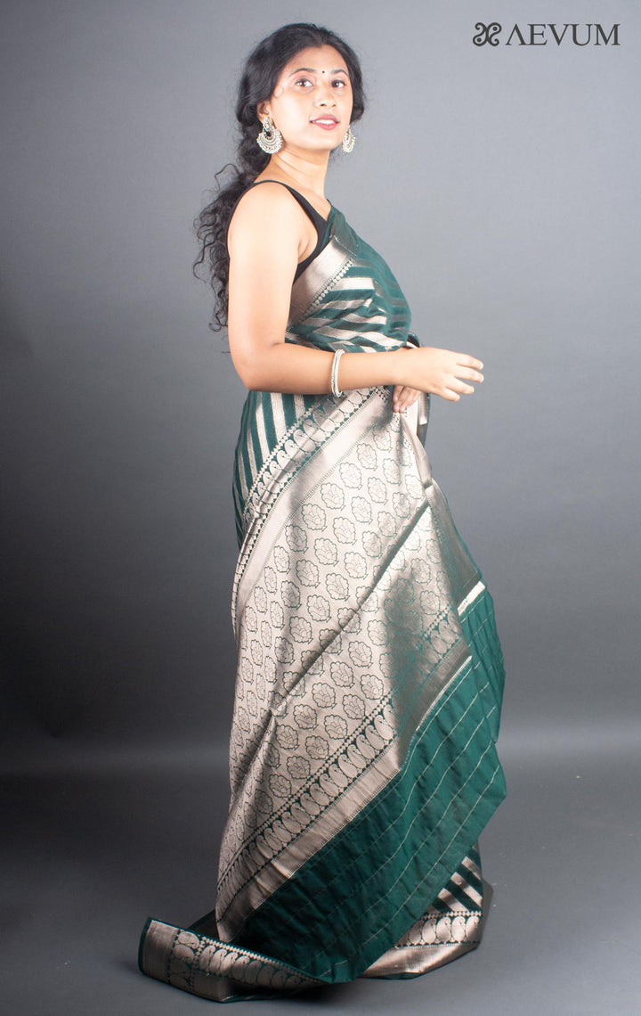 Organza Banarasi Handloom Saree - 5280 - AEVUM