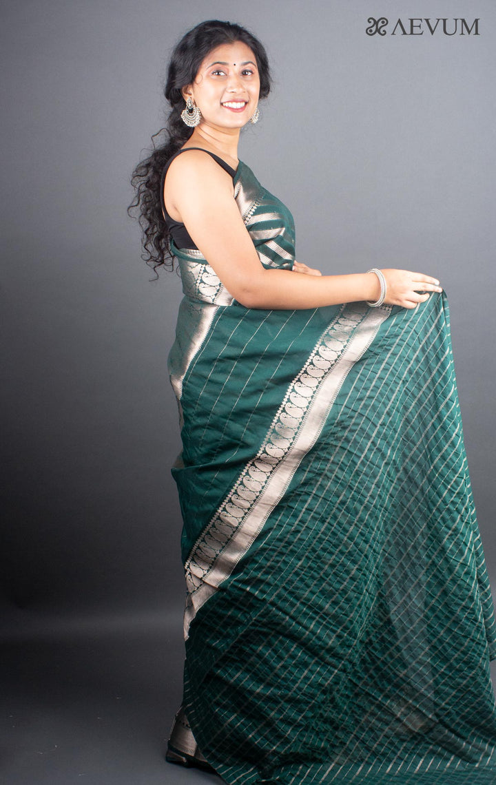 Organza Banarasi Handloom Saree - 5280 - AEVUM