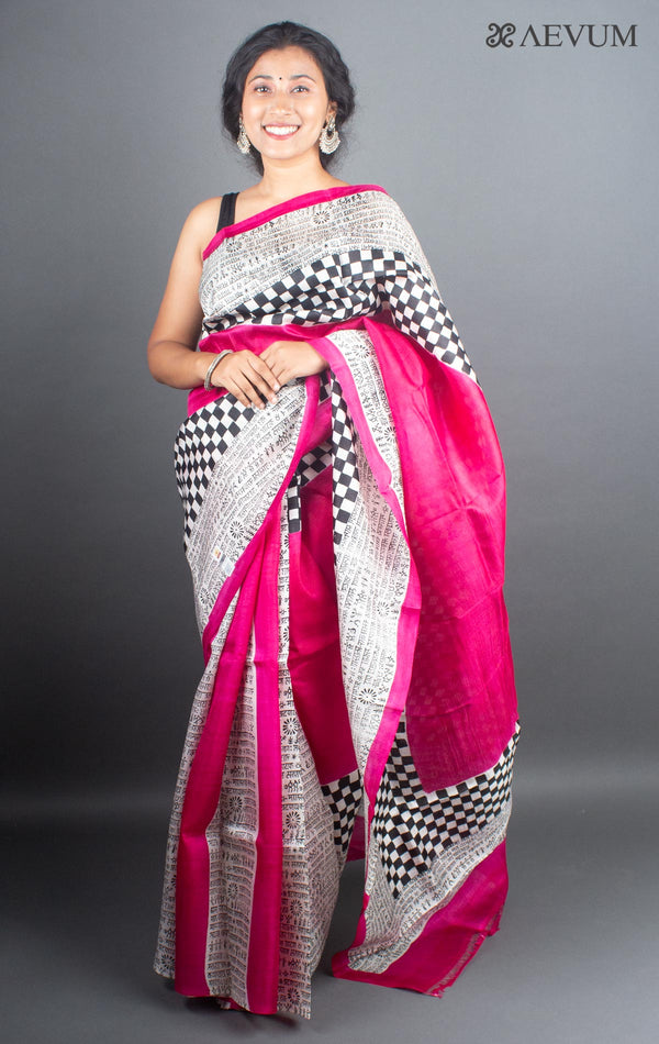 Three Ply Murshidabad  Pure Silk with Silk Mark - 5286 - AEVUM