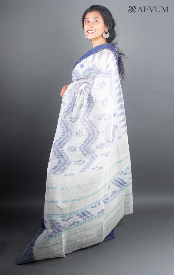 Dhaniyakhali Bengal Cotton Handloom Saree Without Blouse Piece - 5293 - AEVUM