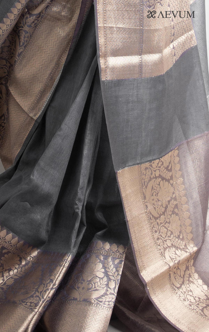 Silk Linen Banarasi Handloom Saree - 5409 Saree Sarala Devi   