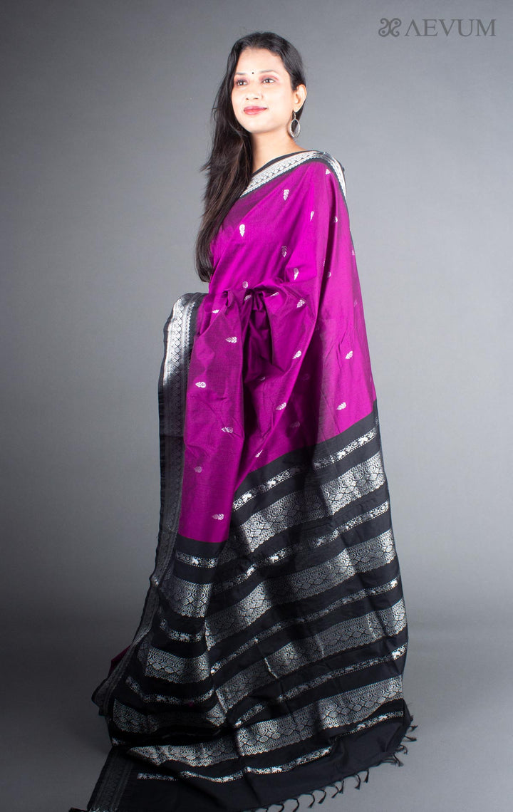Kalyani South Cotton Silk Handloom Saree with Blouse Piece - 5713 - AEVUM