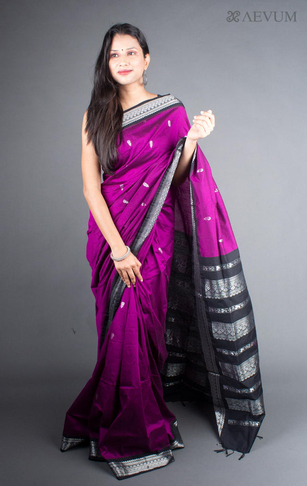 Kalyani South Cotton Silk Handloom Saree with Blouse Piece - 5713 - AEVUM