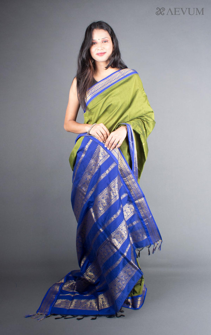 Kalyani South Cotton Silk Handloom Saree with Blouse Piece - 5721 Saree SSH   