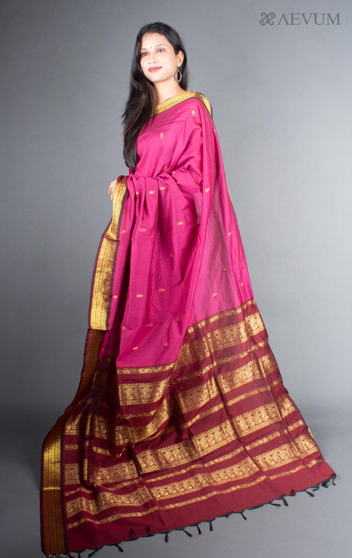 Kalyani South Cotton Silk Handloom Saree with Blouse Piece - 5726 Saree SSH   