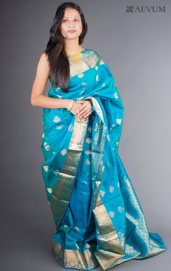 Kanjivaram Banarasi work Pure Silk Saree with Silk Mark - 5795 Saree Riya's Collection   