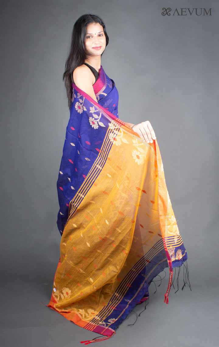 Tant Silk Bengal Handloom Saree - 5934 - AEVUM