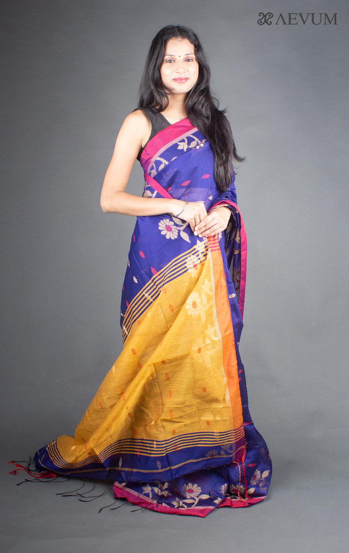 Tant Silk Bengal Handloom Saree - 5934 - AEVUM