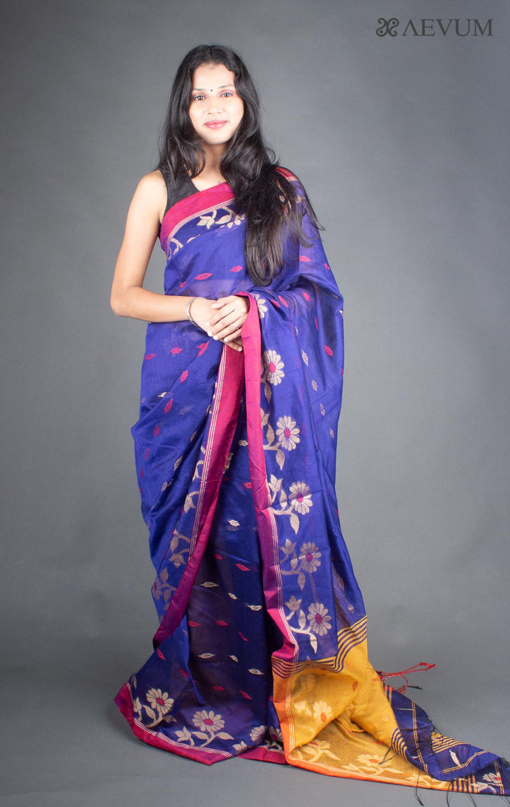 Tant Silk Bengal Handloom Saree - 5934 - AEVUM