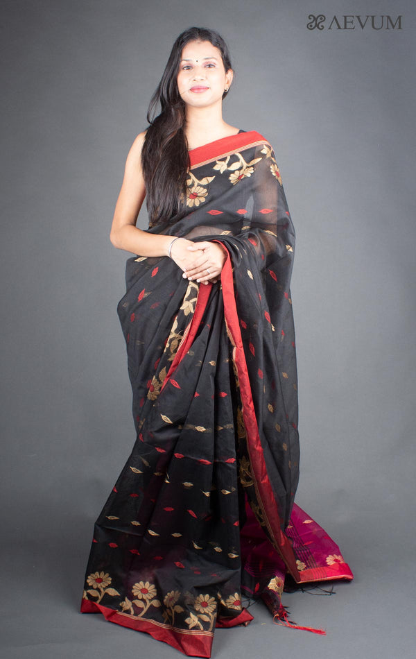 Tant Silk Bengal Handloom Saree - 5935 - AEVUM