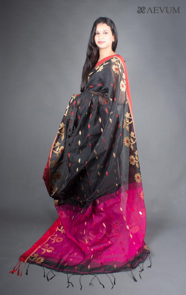 Tant Silk Bengal Handloom Saree - 5935 - AEVUM