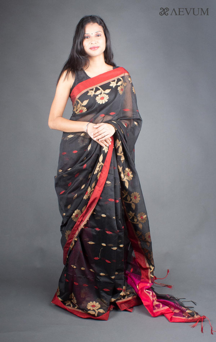 Tant Silk Bengal Handloom Saree - 5935 - AEVUM