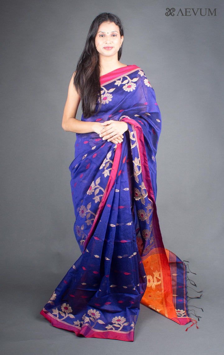 Tant Silk Bengal Handloom Saree - 5936 - AEVUM
