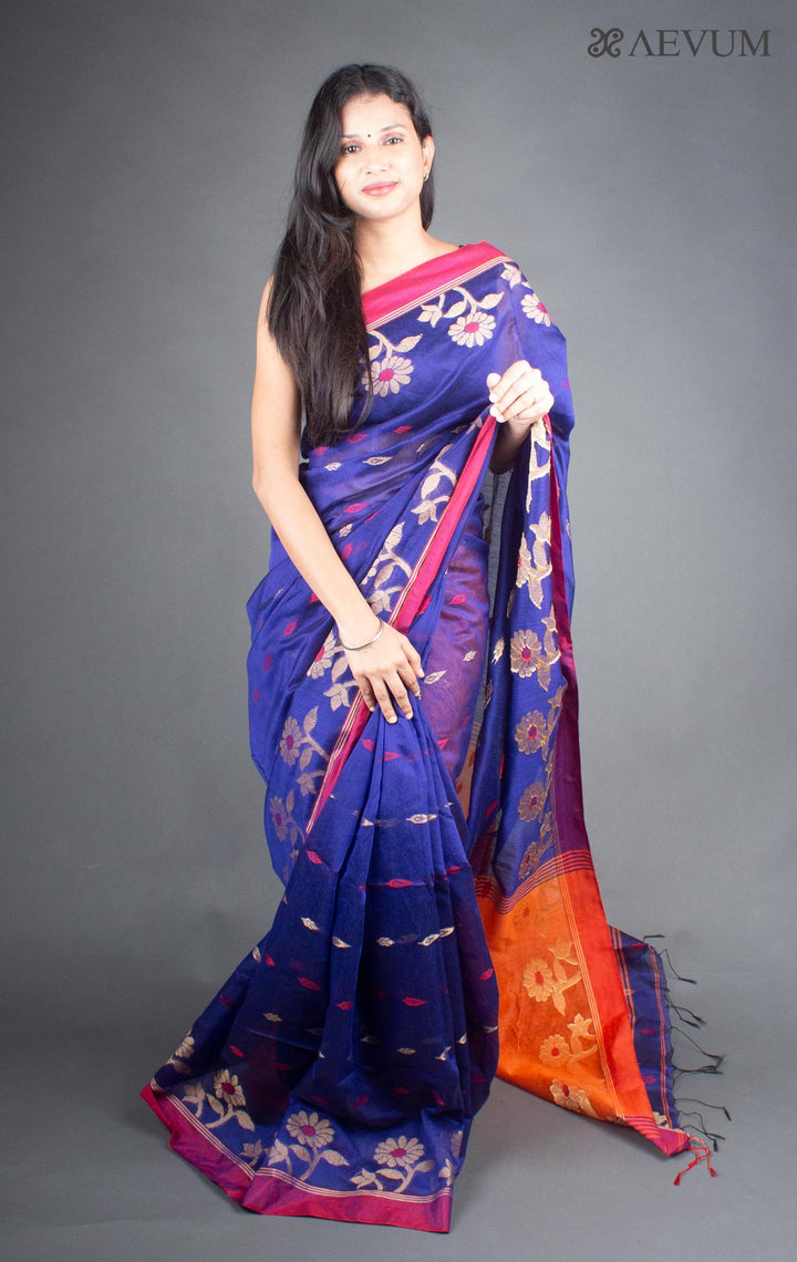 Tant Silk Bengal Handloom Saree - 5936 - AEVUM