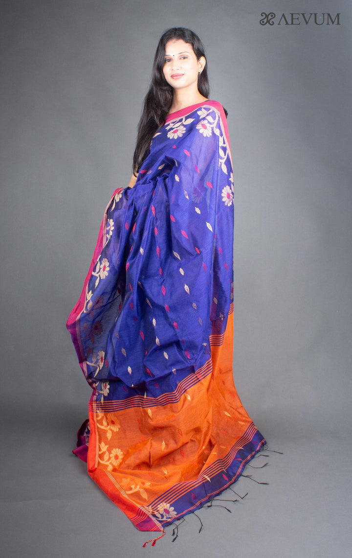 Tant Silk Bengal Handloom Saree - 5936 - AEVUM