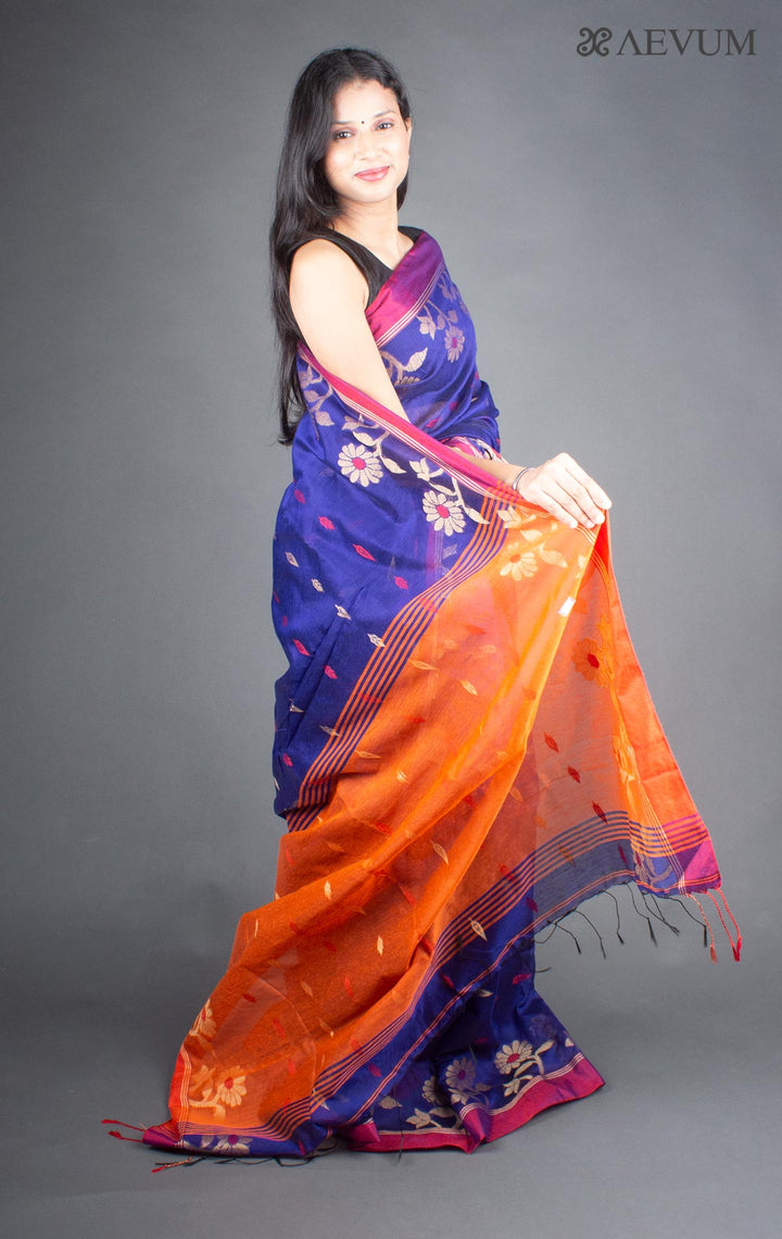 Tant Silk Bengal Handloom Saree - 5936 - AEVUM