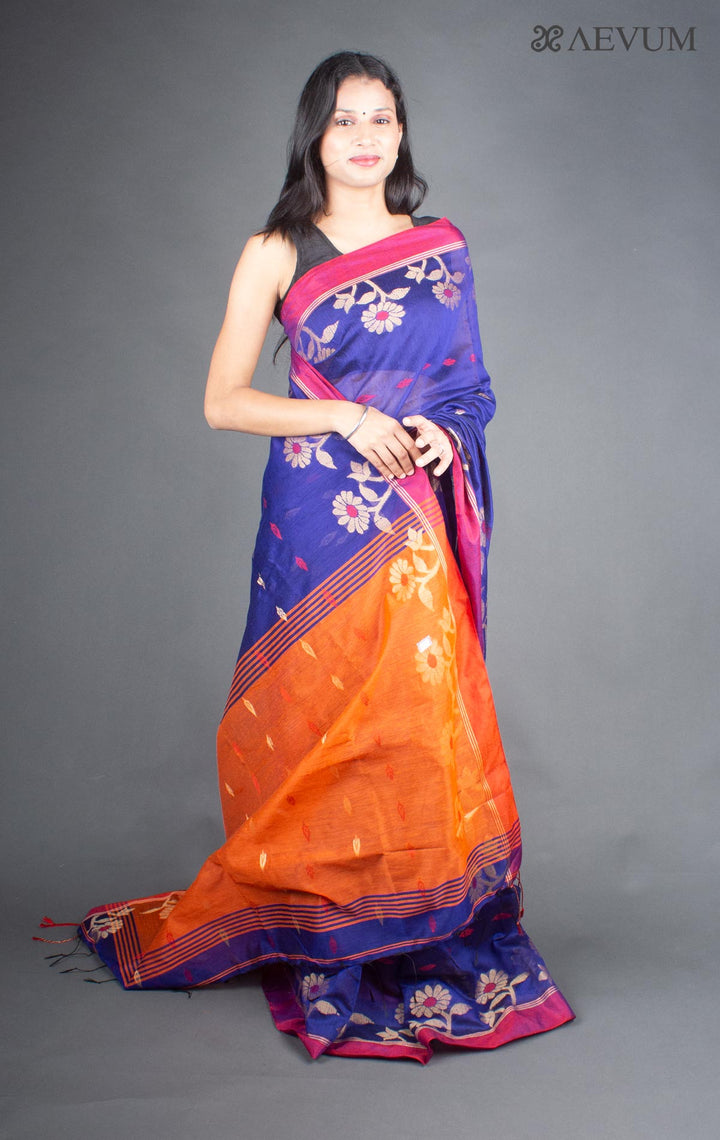 Tant Silk Bengal Handloom Saree - 5936 - AEVUM