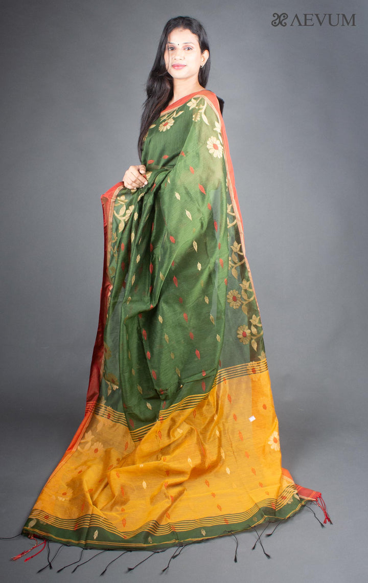 Tant Silk Bengal Handloom Saree - 5937 Saree Ashoke Pal   