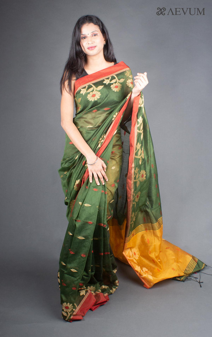 Tant Silk Bengal Handloom Saree - 5937 Saree Ashoke Pal   