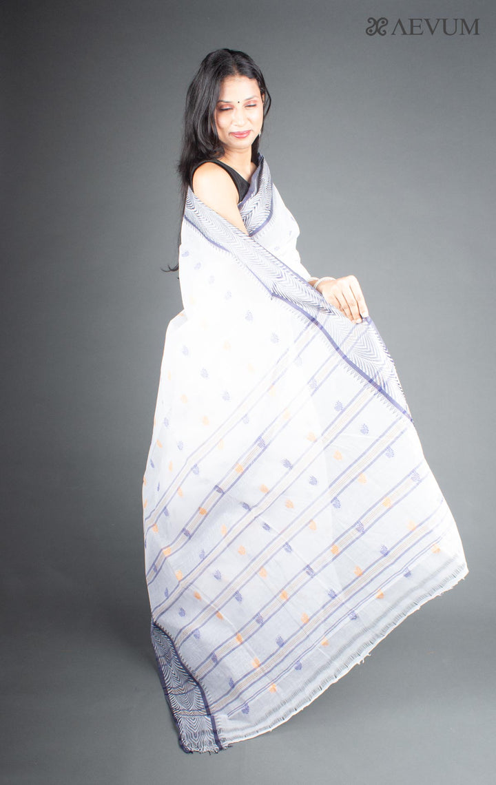 Bengal Cotton Handloom Saree Without Blouse Piece - 5771 - AEVUM