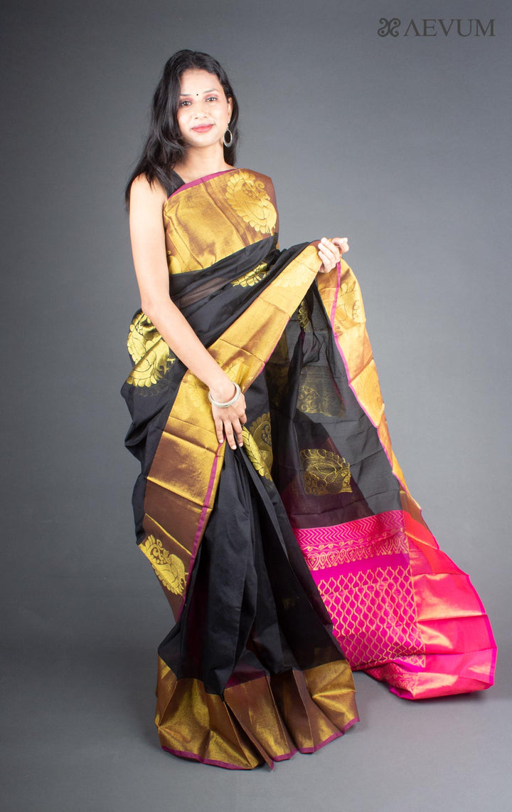 Kuppadam South Cotton Silk Saree with Blouse Piece - 5302 - AEVUM
