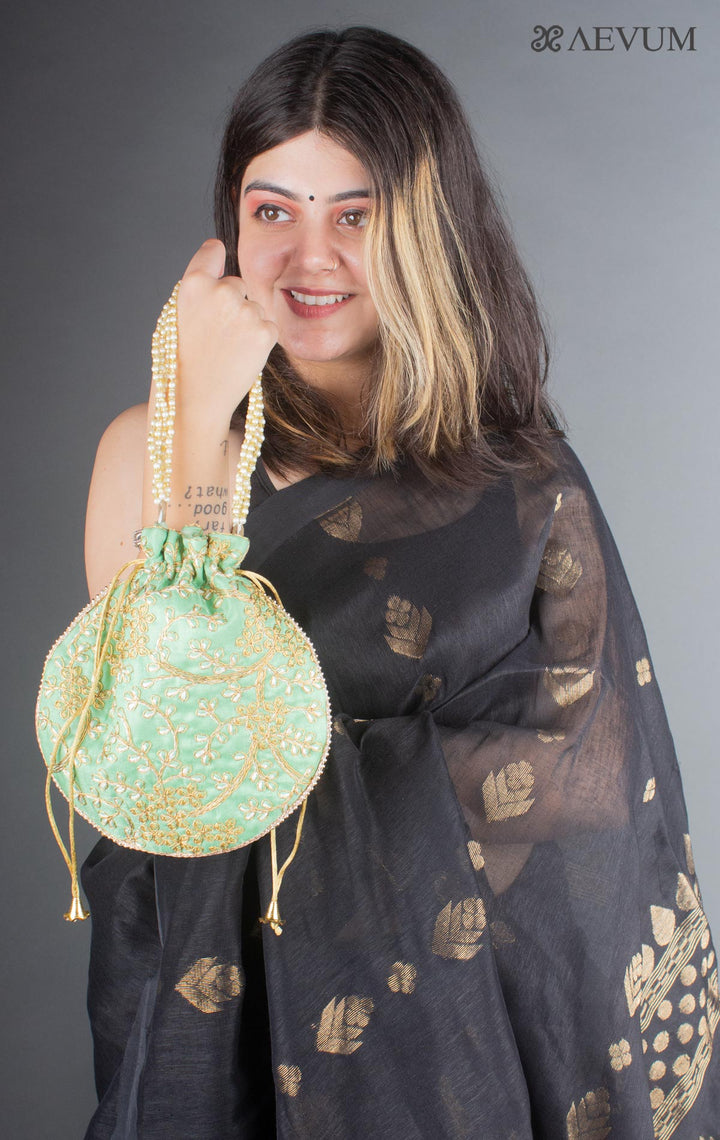 Embroidered Potli Bag - 6236 - AEVUM